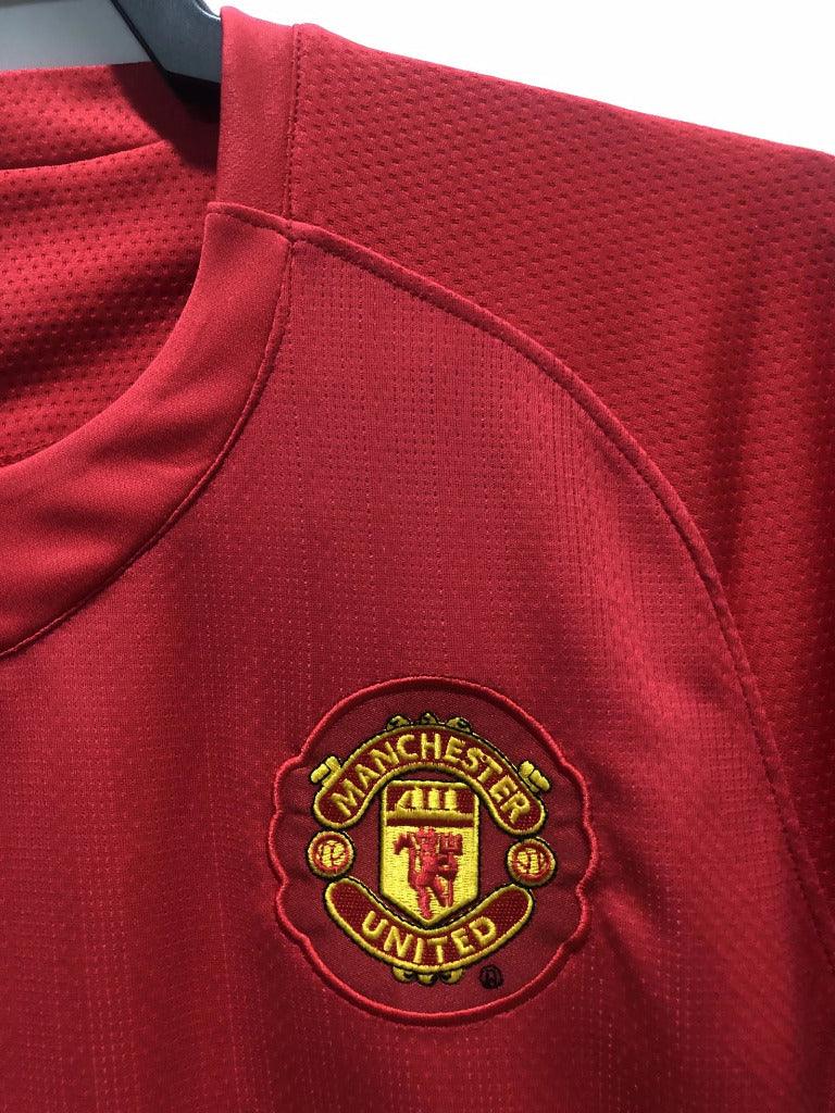 Manchester United 2007/08 Vintage Retro Home League Plate Jersey - Concept Kits