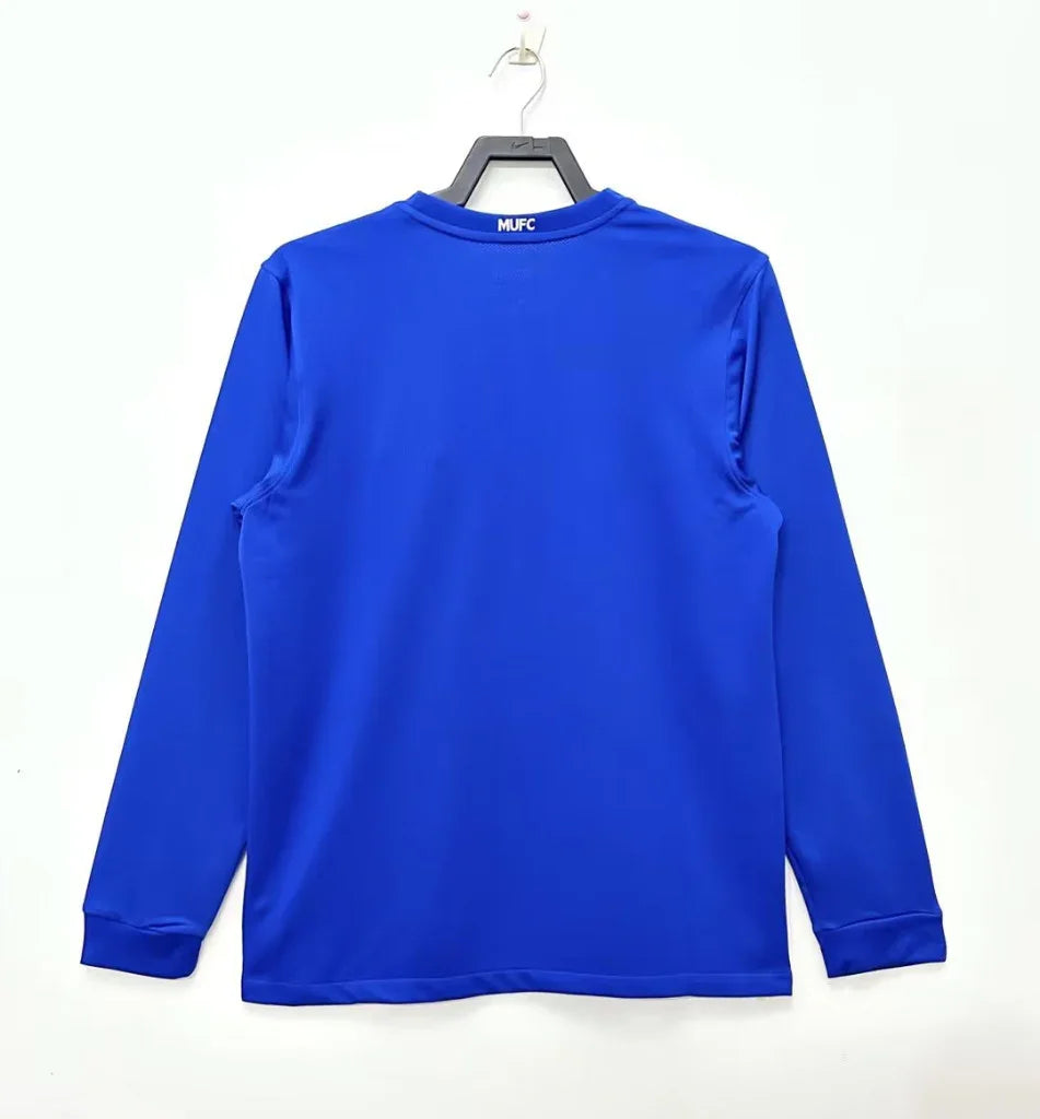 Manchester United 2008/09 Vintage Retro Second Away Blue Long Sleeves Jersey - Concept Kits
