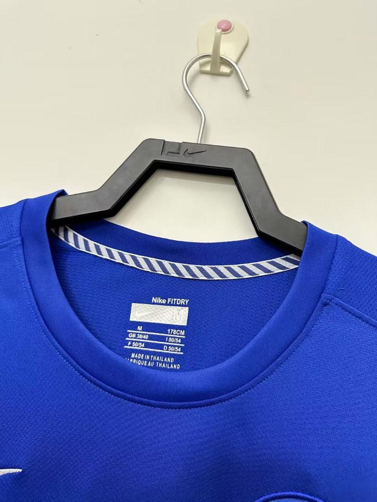 Manchester United 2008/09 Vintage Retro Second Away Blue Long Sleeves Jersey - Concept Kits