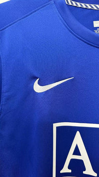 Manchester United 2008/09 Vintage Retro Second Away Blue Long Sleeves Jersey - Concept Kits