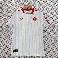 Manchester United 2016/17 Retro White/Red Stripes Jersey