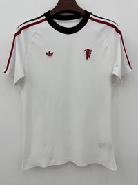Manchester United 2026 White/Black 2 Stripes Jersey