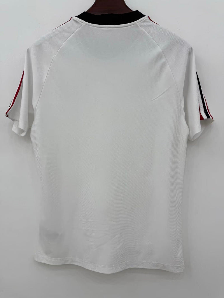 Manchester United 2026 White/Black 2 Stripes Jersey