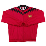 Manchester United 2026 White/Black/White Trim Windbreaker Full-Zip Jacket