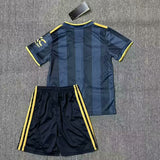 Manchester United 25/26 Black Third Kids Jersey Set