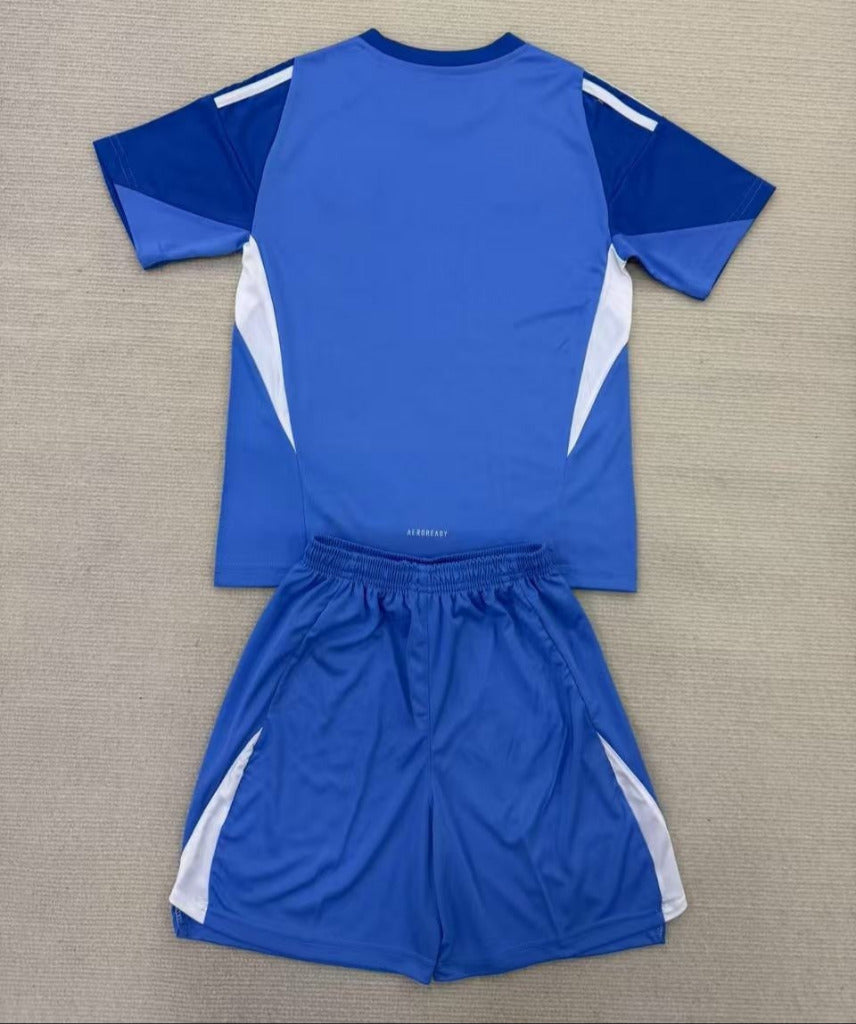 Manchester United 25/26 Blue Goalkeeper Kids Jersey Set