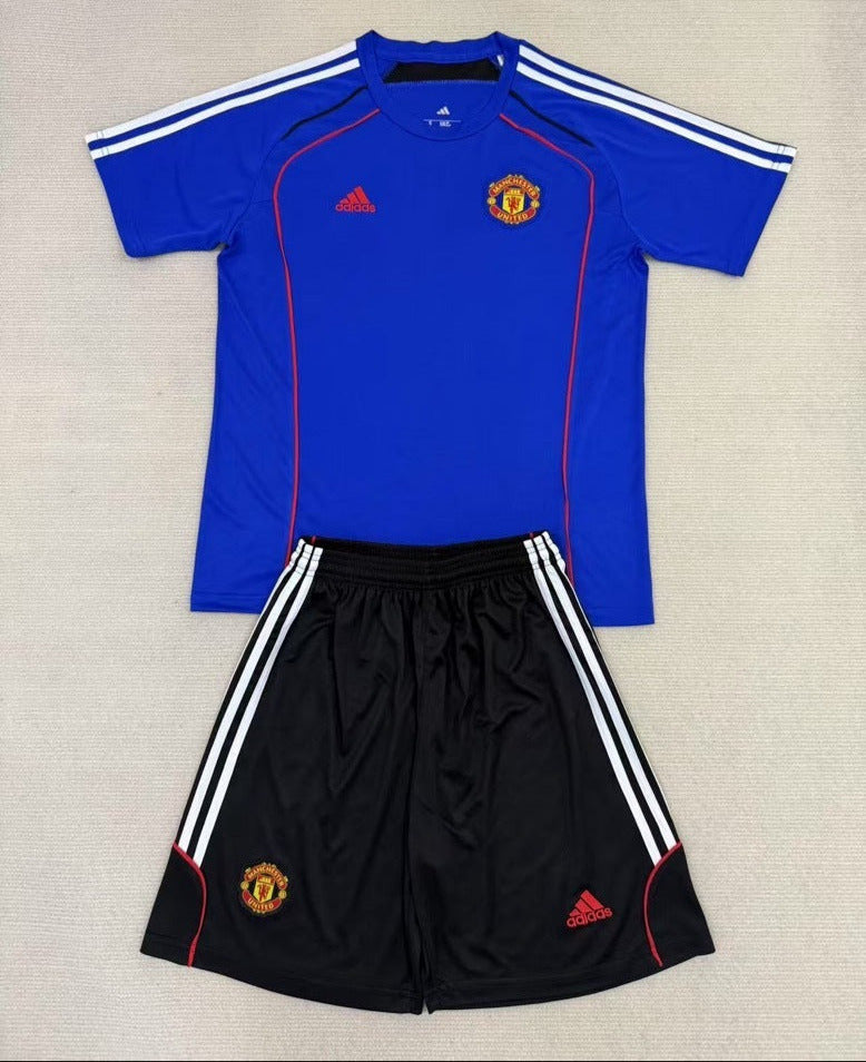 Manchester United 25/26 Blue Kids Jersey Set