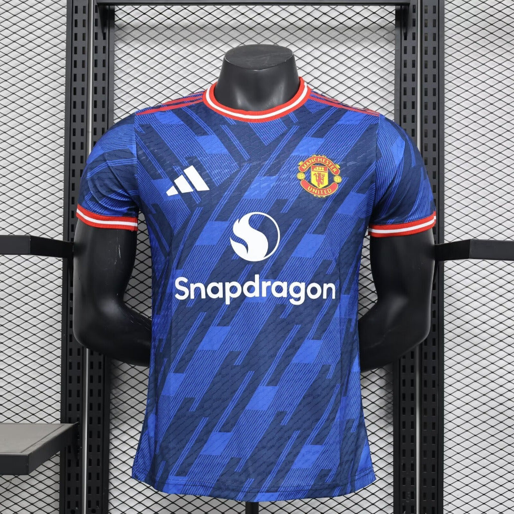 Manchester United 25/26 Blue/Red Player Version Jersey