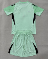 Manchester United 25/26 Green Goalkeeper Kids Jersey Set