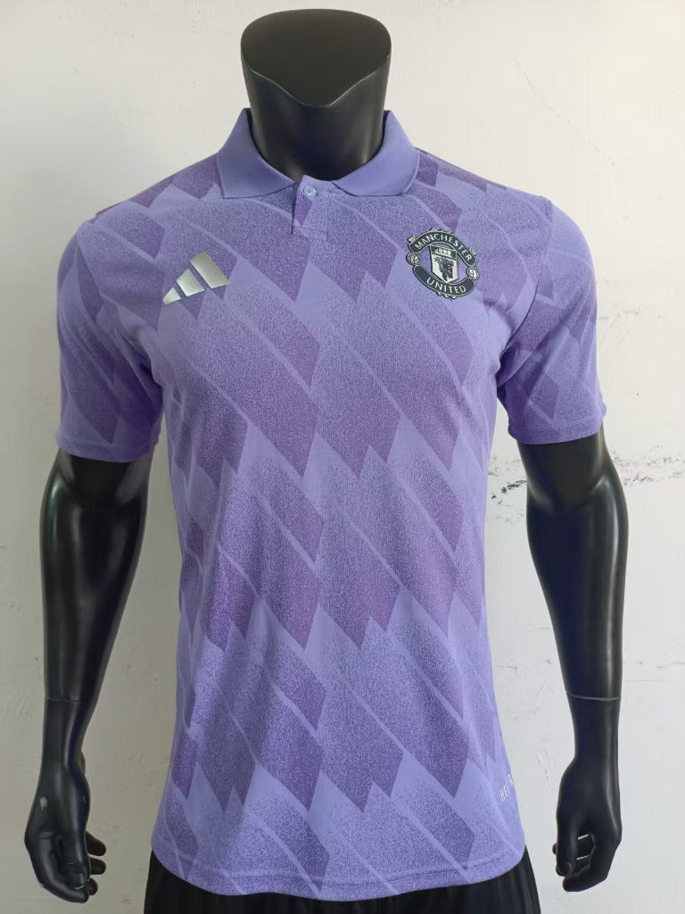 Manchester United 25/26 Purple Player Version Polo T-Shirt