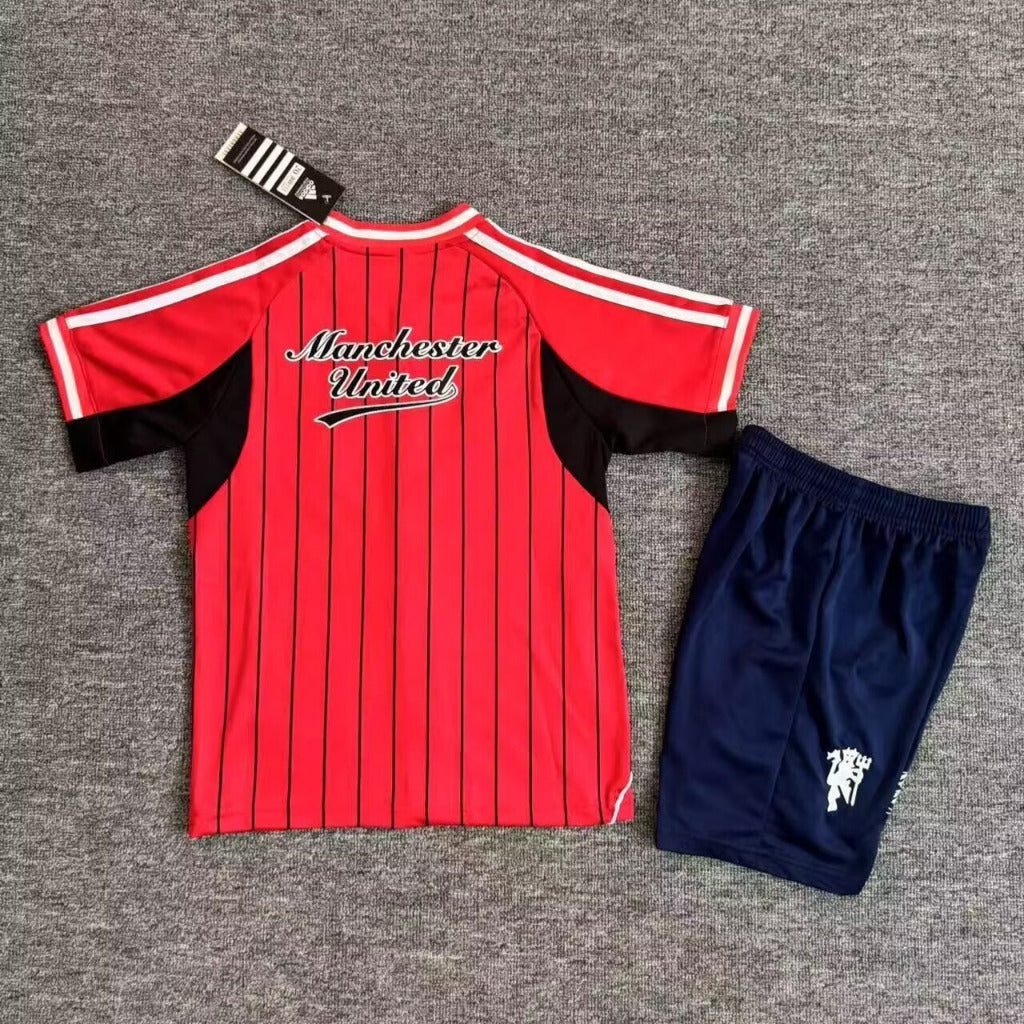 Manchester United 25/26 Red Baseball Kids Jersey Set