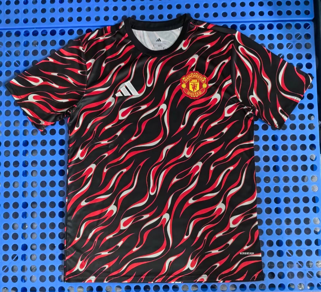 Manchester United 25/26 Red/Black Pre-Match Training Jersey