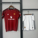 Manchester United 25/26 Red Home Kids Jersey Set