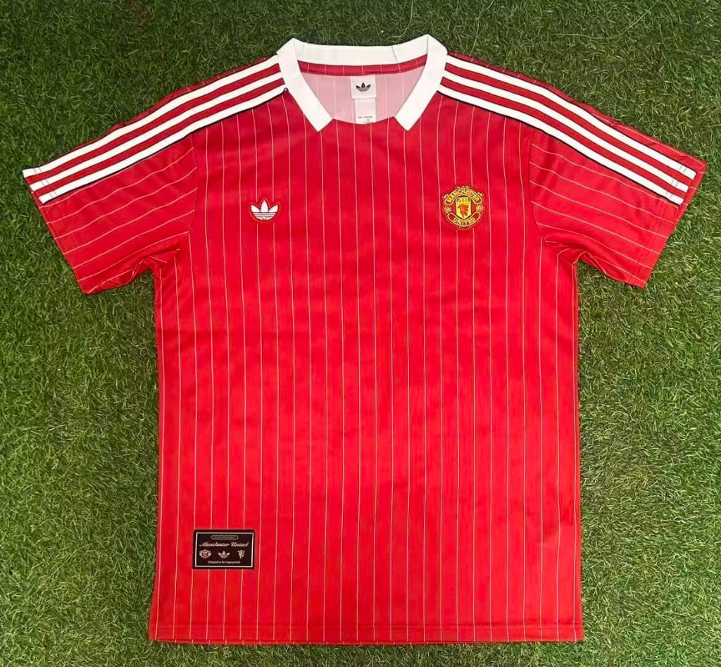Manchester United 25/26 Red Striped Football Jersey