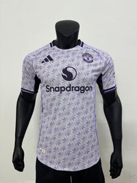 Manchester United 25/26 White/Blue Away Player Version Jersey