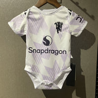 Manchester United 25/26 White/Purple Away Baby Bodysuit