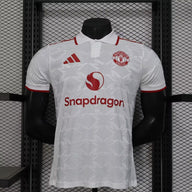 Manchester United 25/26 White/Red Third Player Version Jersey