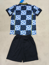Manchester United 26/26 Check Pattern Kids Jersey Set