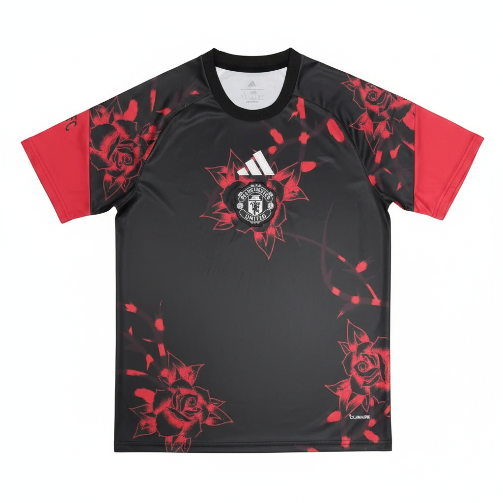 Manchester United 26/27 Black/Red Rose Special Jersey