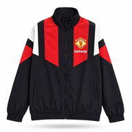Manchester United 26/27 Black/Red/White Windbreaker Full-Zip Jacket