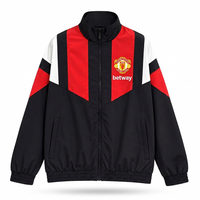 Manchester United 26/27 Black/Red/White Windbreaker Full-Zip Jacket