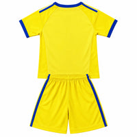 Manchester United 26/27 Black/Yellow Stripes Goalkeeper Kids Jersey Set