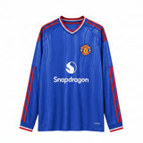 Manchester United 26/27 Blue/Red Stripes Away Long Sleeve Jersey