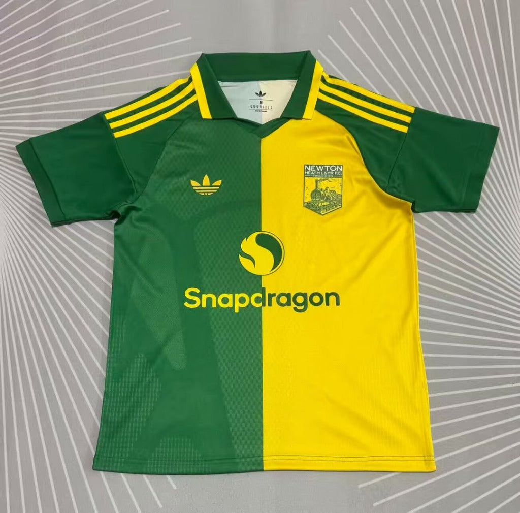 Manchester United 26/27 Green/3 Yellow Stripes Special Jersey
