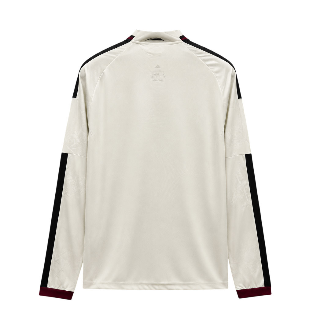 Manchester United 26/27 Ivory/Beige/Maroon/Black Stripes Third Long Sleeve Jersey