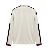 Manchester United 26/27 Ivory/Beige/Maroon/Black Stripes Third Long Sleeve Jersey
