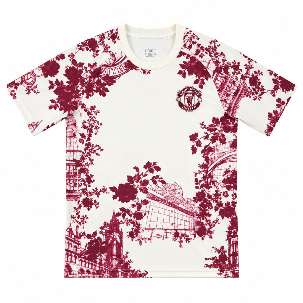 Manchester United 26/27 Off-White/Maroon/Burgundy Away Special Jersey