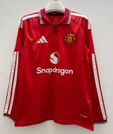 Manchester United 26/27 Red/White Trim Home Long Sleeve Jerey
