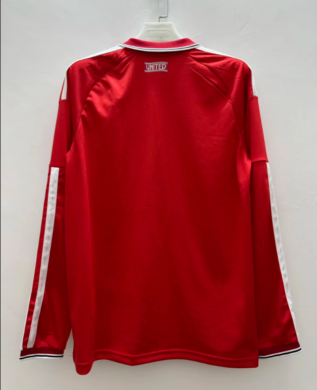 Manchester United 26/27 Red/White Trim Home Long Sleeve Jerey