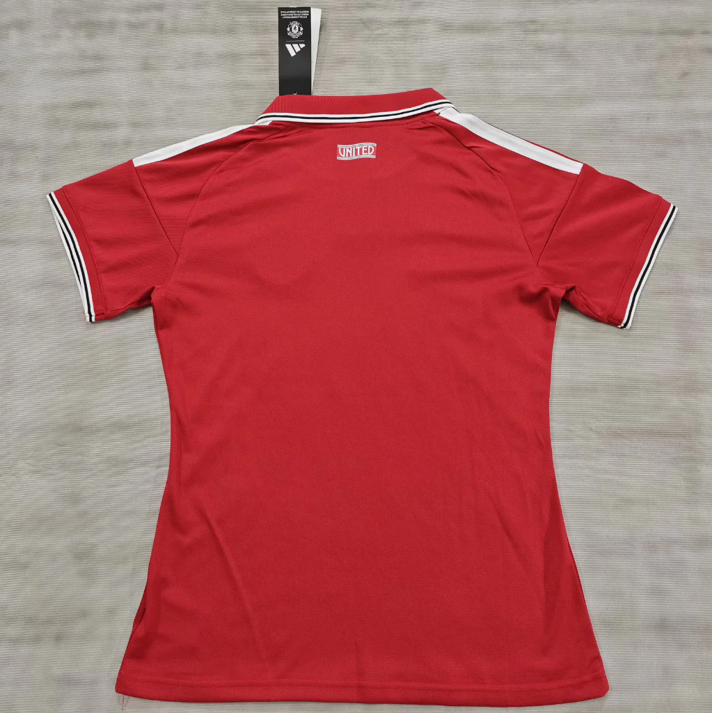 Manchester United 26/27 Red/White Trim Home Woman Jersey