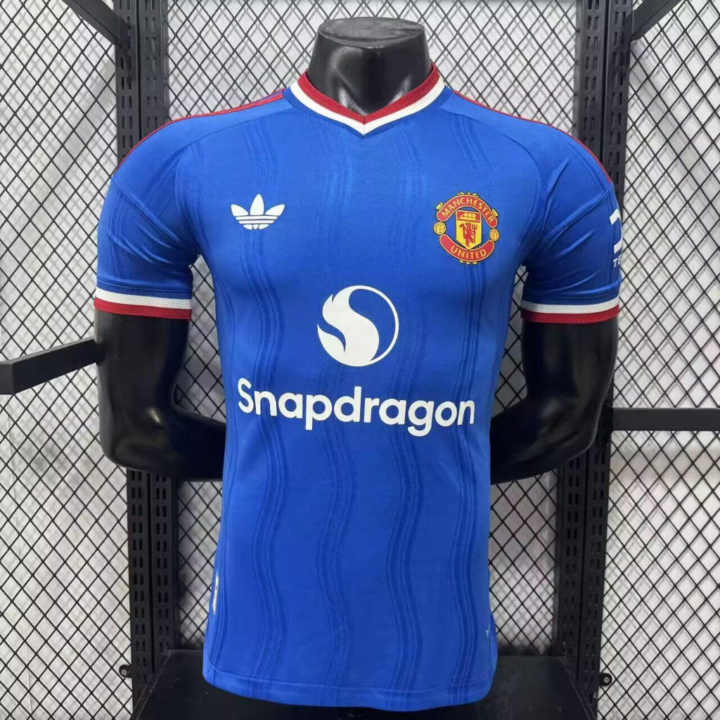 Manchester United 26/27 Royal/Red Trim Away Player Version Jersey