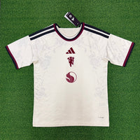 Manchester United 26/27 White/Black Stripes Maroon Trim Third Jersey