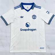Manchester United 26/27 White/Blue Crest Away Jersey