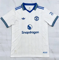 Manchester United 26/27 White/Blue Crest Away Jersey