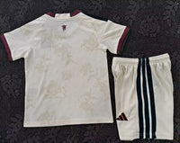Manchester United 26/27 White/Maroon Away Kids Jersey Set