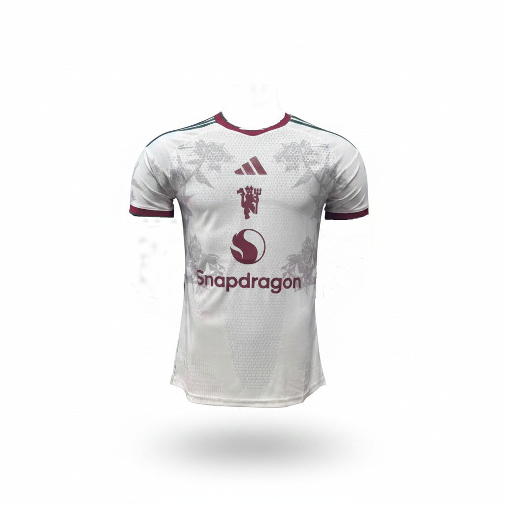 Manchester United 26/27 White/Maroon Away Player Version Jersey