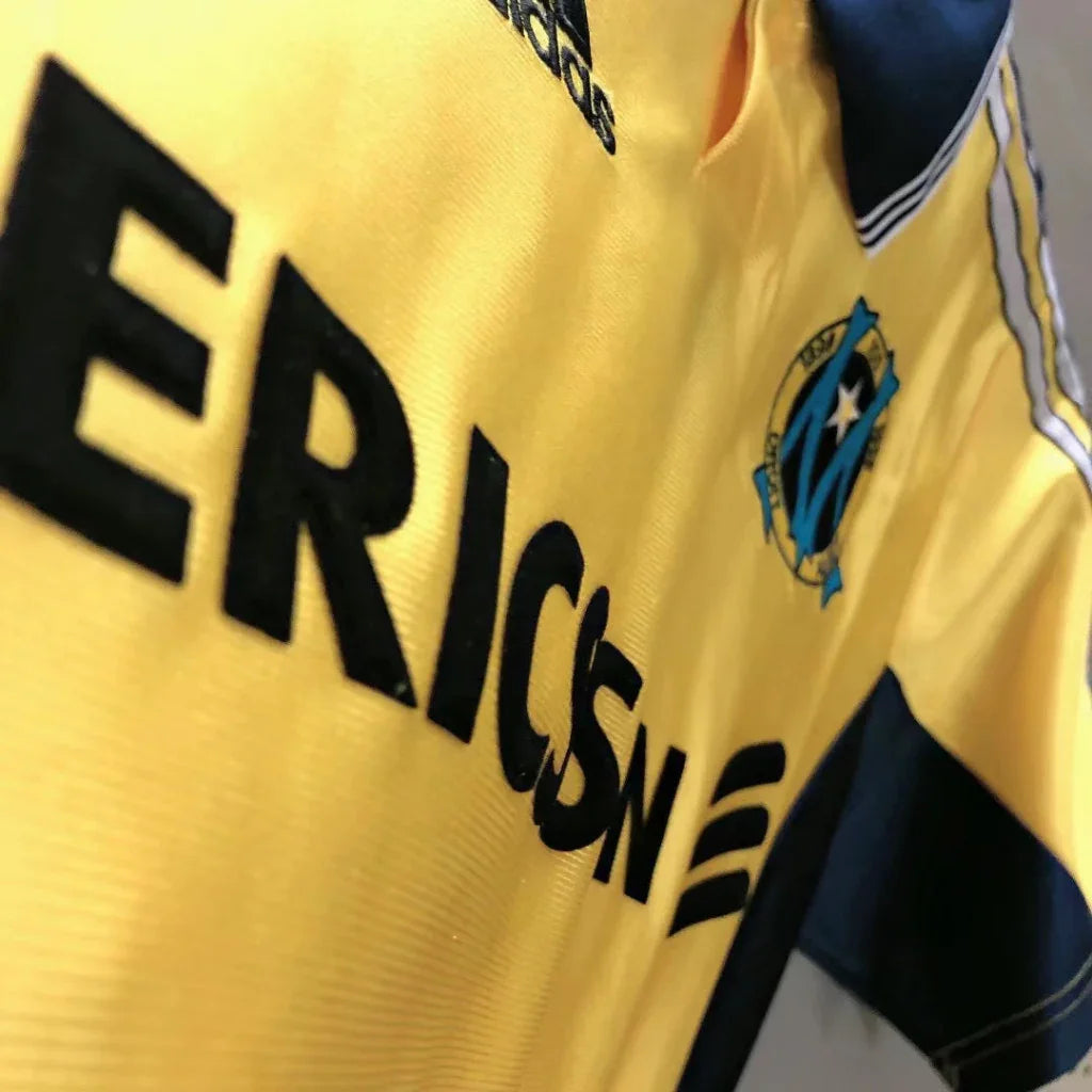 Marseille 1998/99 Vintage Retro Away Gold Jersey - Concept Kits