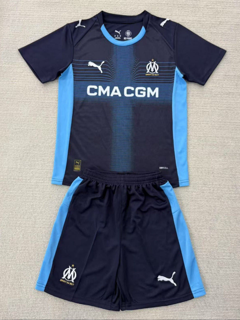Marseille 25/26 Blue Away Kids Kit - Concept Kits