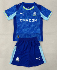 Marseille 25/26 Blue Third Away Kids Jersey Set