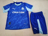 Marseille 25/26 Blue Third Away Kids Jersey Set