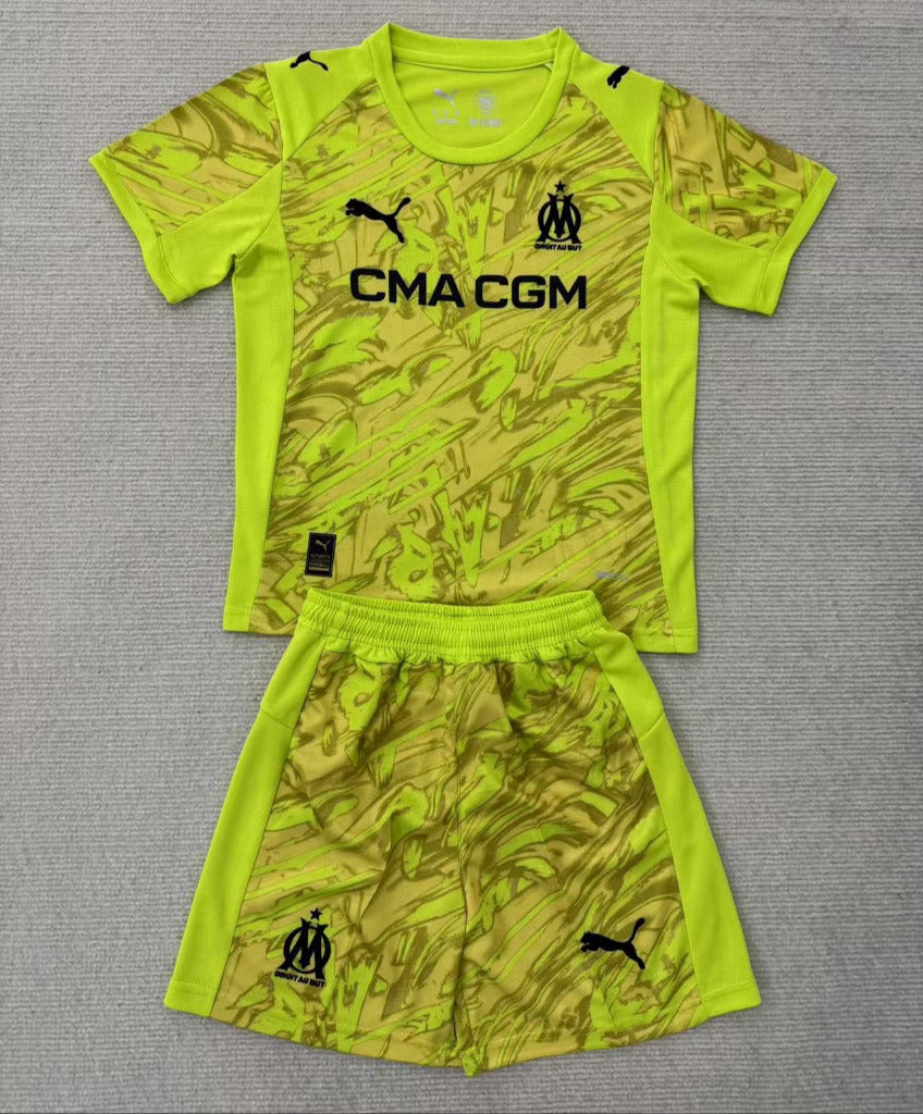 Marseille 25/26 Green Goalkeeper Kids-Kit - Concept Kits