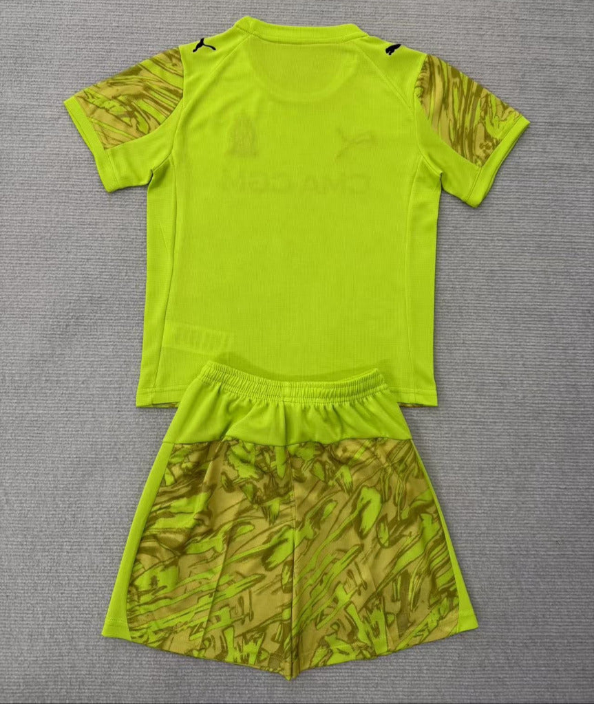 Marseille 25/26 Green Goalkeeper Kids-Kit - Concept Kits