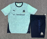 Marseille 25/26 Green/Navy Kids Jersey Set