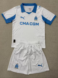 Marseille 25/26 White Home Kids Kit - Concept Kits