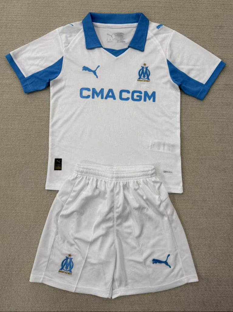 Marseille 25/26 White Home Kids Kit - Concept Kits
