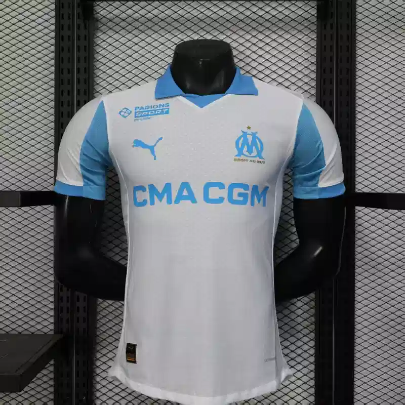 Marseille 25/26 White Home Player Version Jersey - Concept Kits
